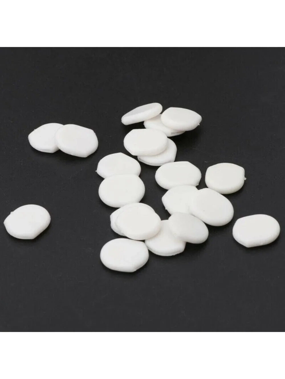White Clip Slip Earring Comfort Pads Backs Findings 4 pcs